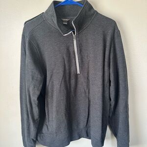 Eddie Bauer Charcoal Half-Zip Sweatshirt